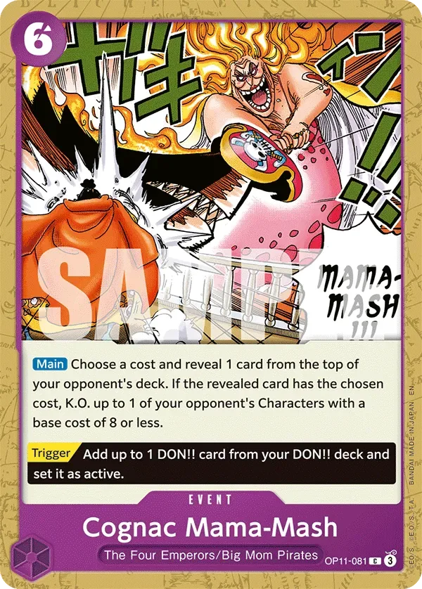 Cognac Mama-Mash #OP11-081 A Fist of Divine Speed One Piece card