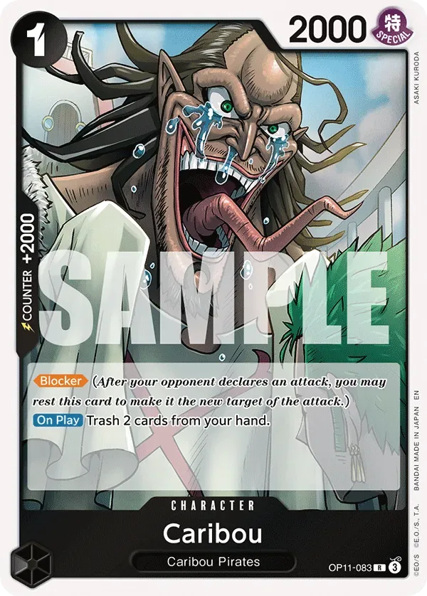 Caribou #OP11-083 A Fist of Divine Speed One Piece card