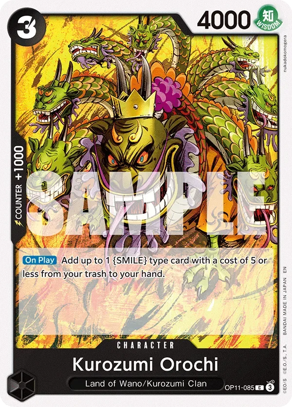 Kurozumi Orochi #OP11-085 A Fist of Divine Speed One Piece card