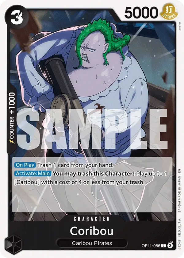 Coribou #OP11-086 A Fist of Divine Speed One Piece card