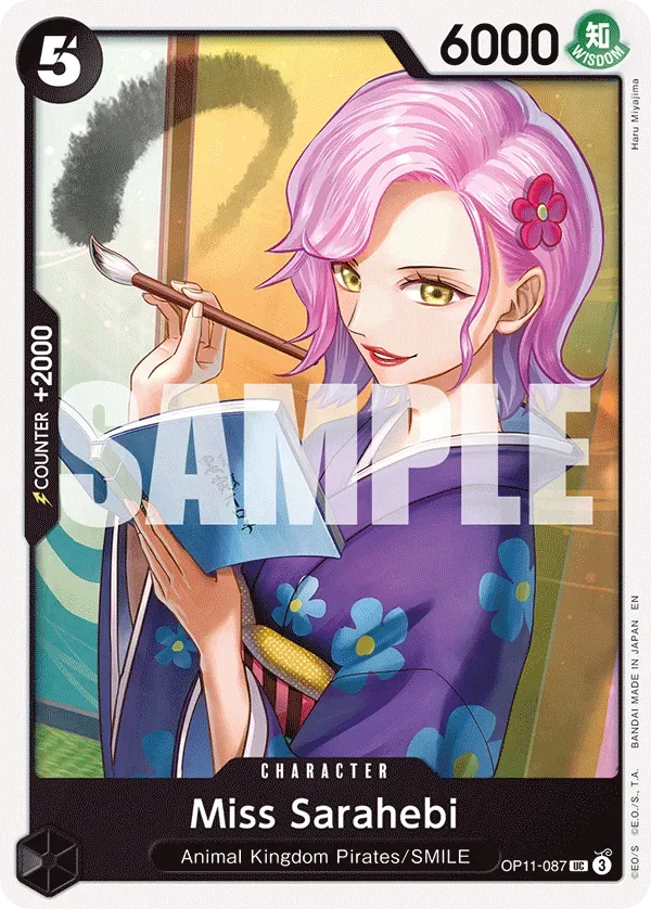 Miss Sarahebi #OP11-087 A Fist of Divine Speed One Piece card