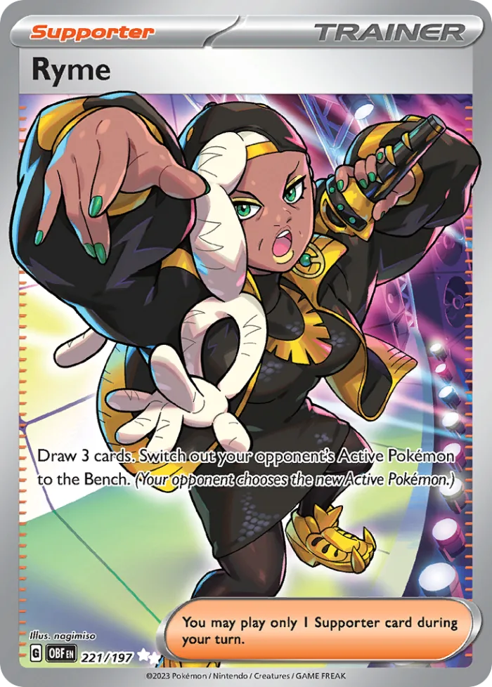 Ryme #221 Obsidian Flames Pokemon card