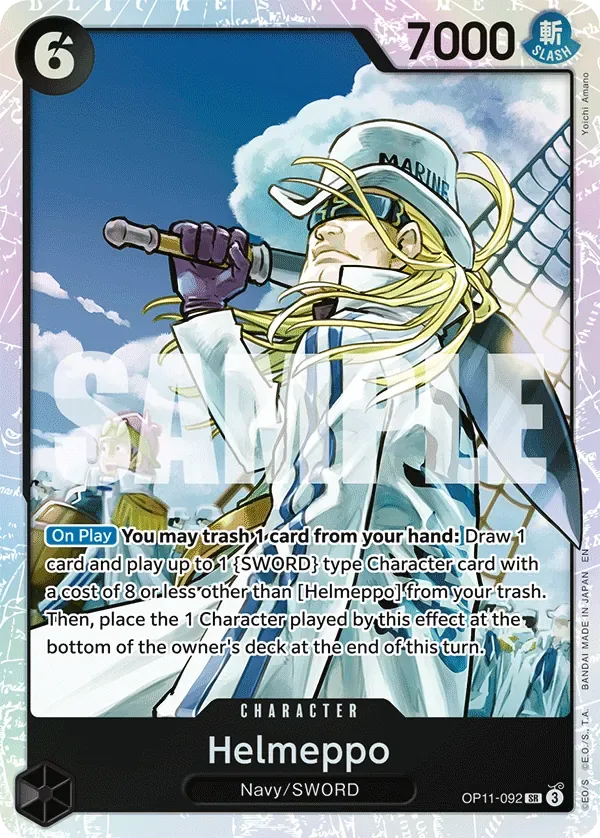 Helmeppo #OP11-092 A Fist of Divine Speed One Piece card