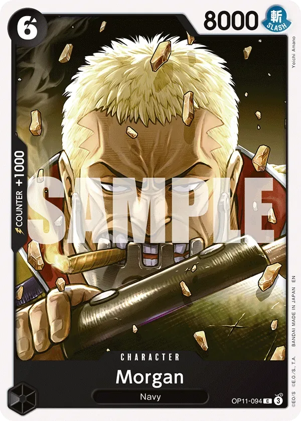 Morgan #OP11-094 A Fist of Divine Speed One Piece card