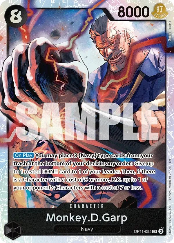 Monkey.D.Garp #OP11-095 A Fist of Divine Speed One Piece card
