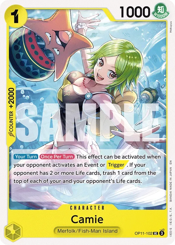 Camie #OP11-102 A Fist of Divine Speed One Piece card