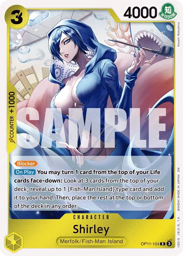Shirley #OP11-104 A Fist of Divine Speed One Piece card