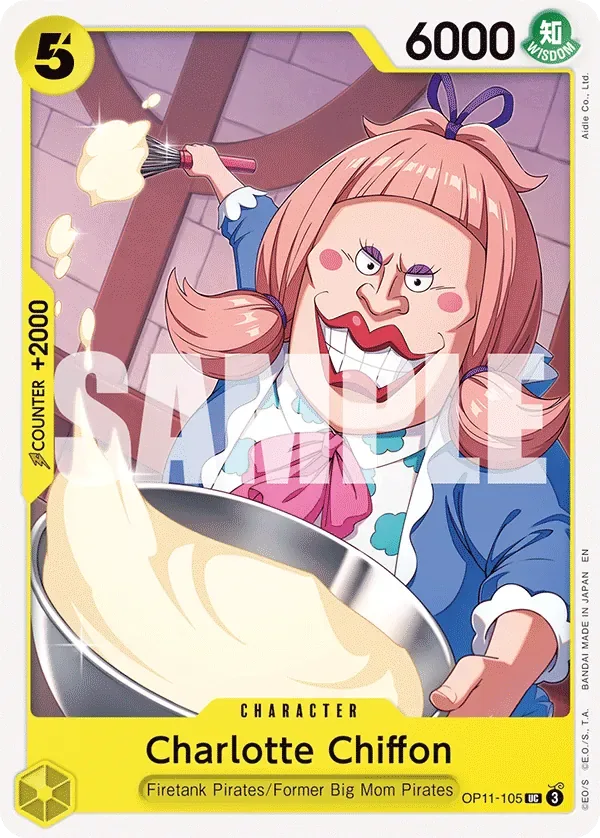 Charlotte Chiffon #OP11-105 A Fist of Divine Speed One Piece card