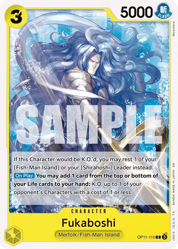 Fukaboshi #OP11-110 A Fist of Divine Speed One Piece card