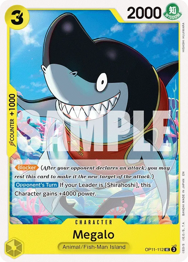 Megalo #OP11-112 A Fist of Divine Speed One Piece card
