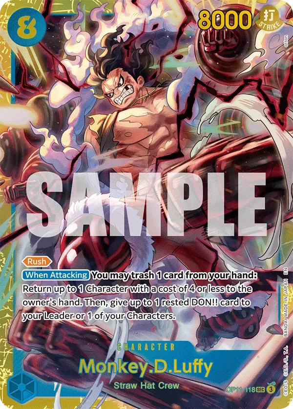 Monkey.D.Luffy #OP11-118 A Fist of Divine Speed One Piece card