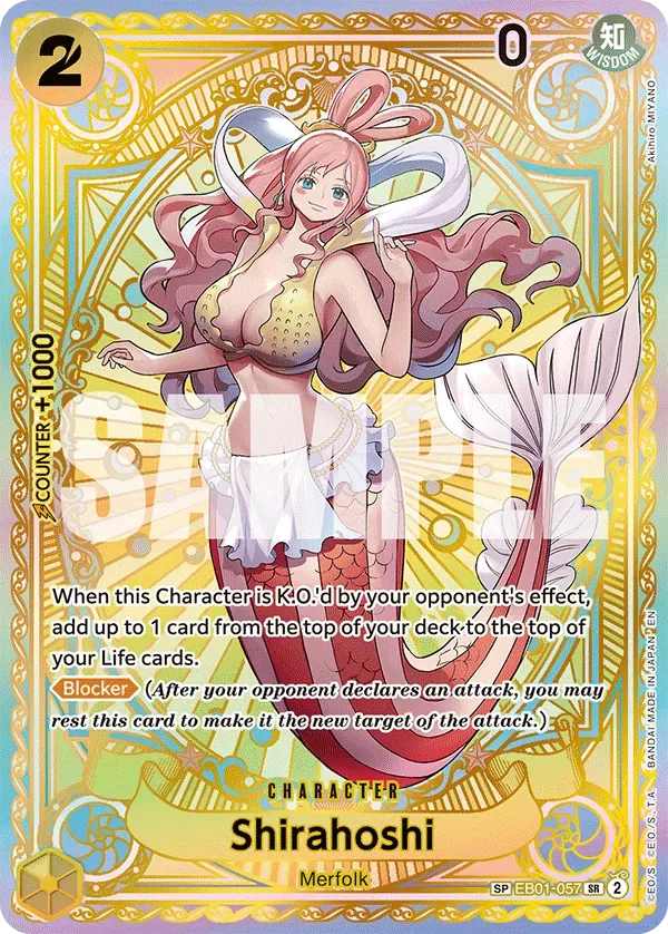 Shirahoshi #EB01-057 A Fist of Divine Speed One Piece card