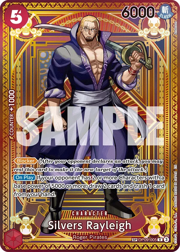 Silvers Rayleigh #OP09-005 A Fist of Divine Speed One Piece card