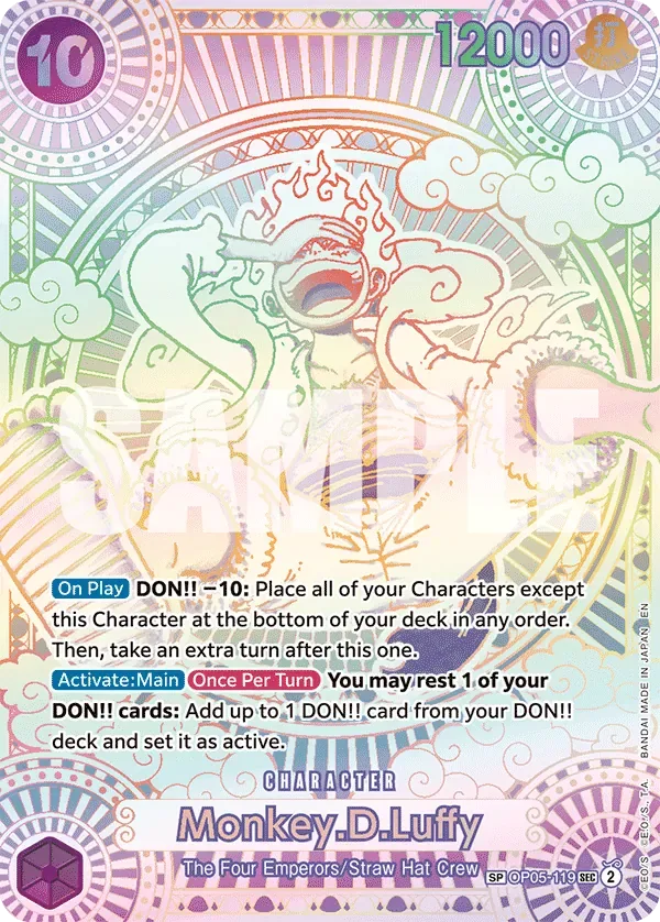 Monkey.D.Luffy #OP05-119 A Fist of Divine Speed One Piece card