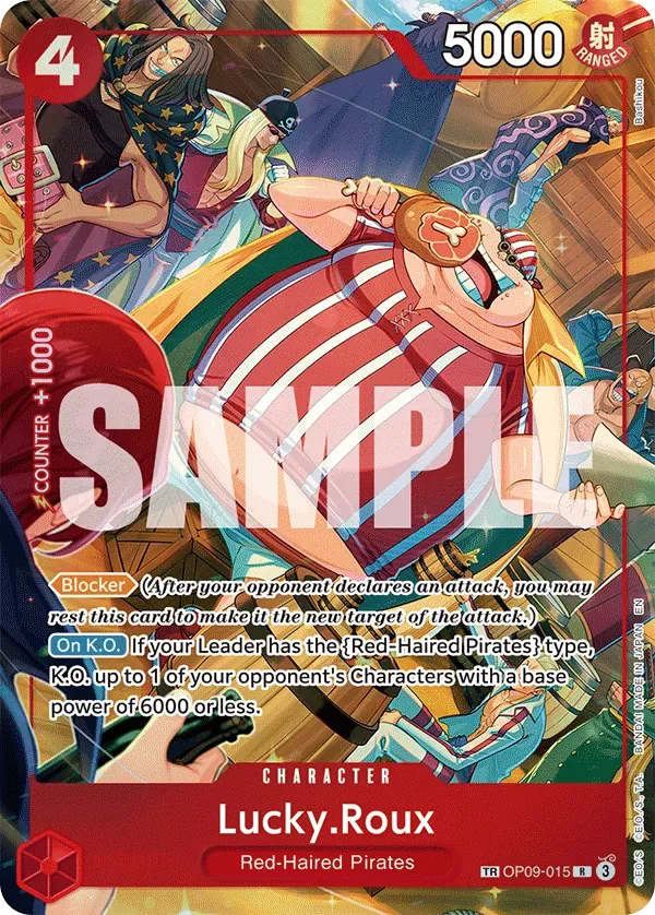 Lucky.Roux #OP09-015 A Fist of Divine Speed One Piece card