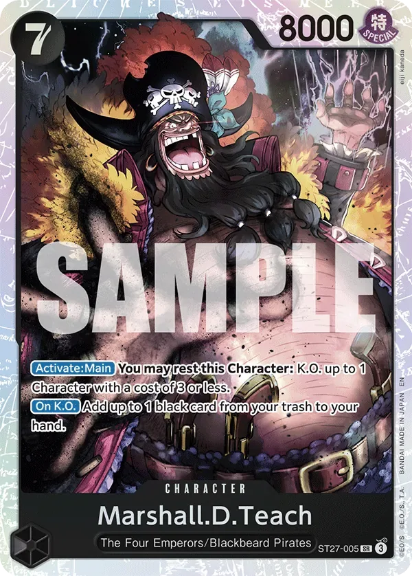 Marshall.D.Teach #ST27-005 BLACK Marshall.D.Teach One Piece card