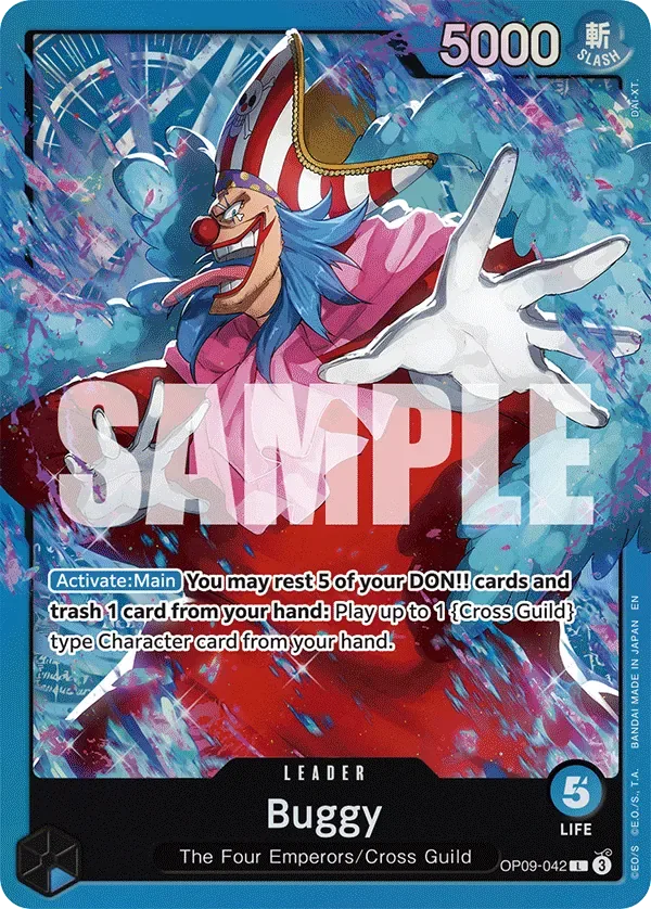 Buggy #OP09-042 BLUE Buggy One Piece card