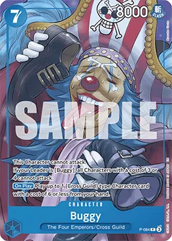 Buggy #P-084 BLUE Buggy One Piece card