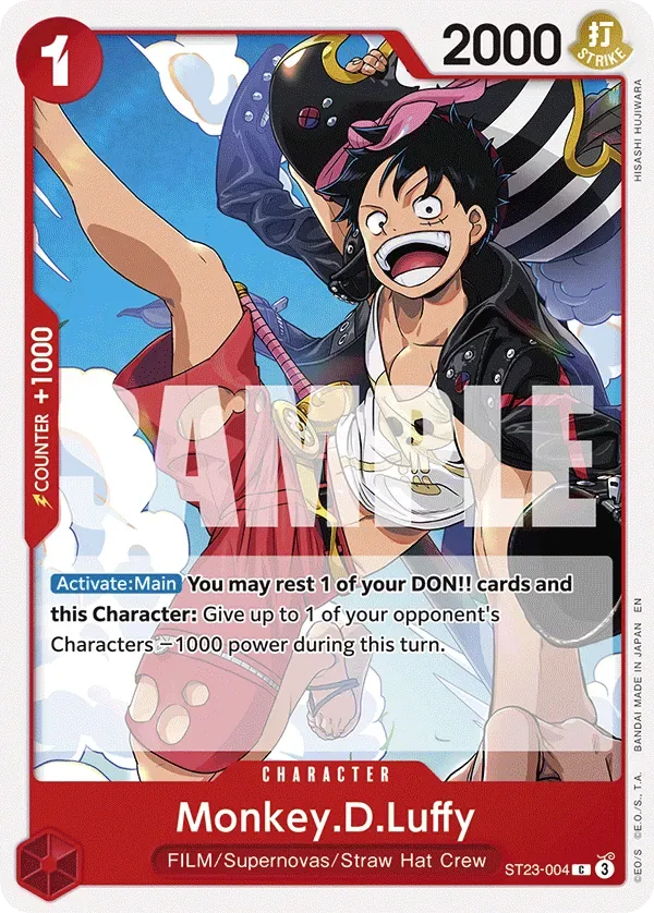 Monkey.D.Luffy #ST23-004 RED Shanks One Piece card