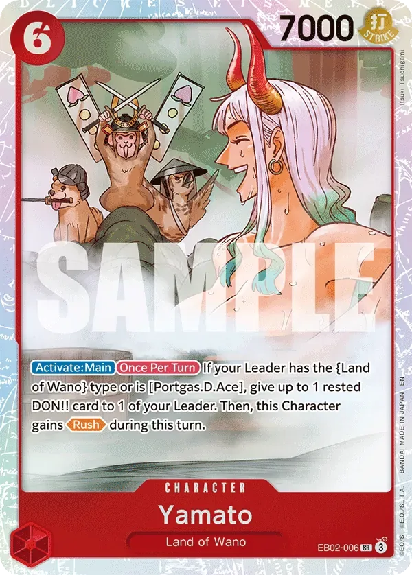 Yamato #EB02-006 Anime 25th Collection One Piece card