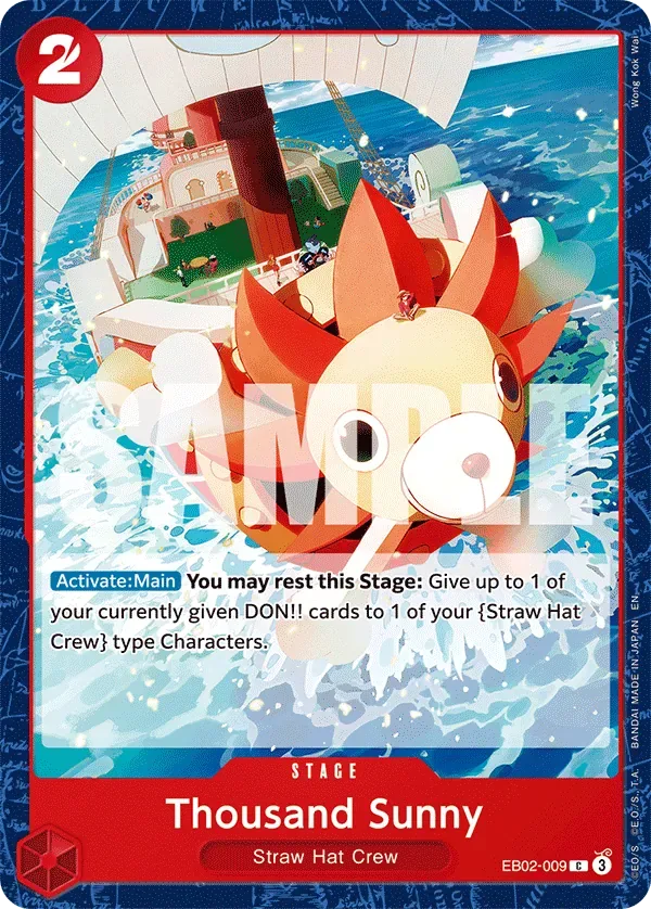 Thousand Sunny #EB02-009 Anime 25th Collection One Piece card
