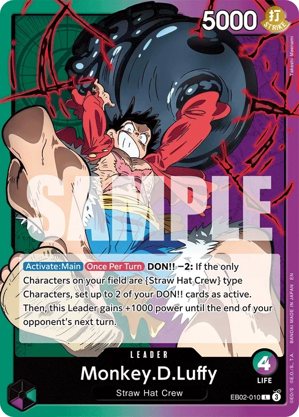 Monkey.D.Luffy #EB02-010 Anime 25th Collection One Piece card