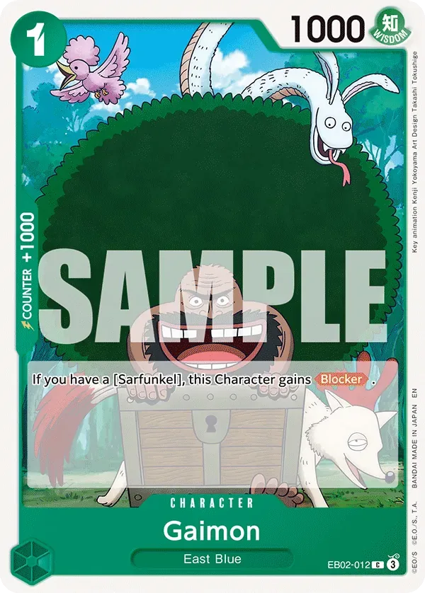 Gaimon #EB02-012 Anime 25th Collection One Piece card