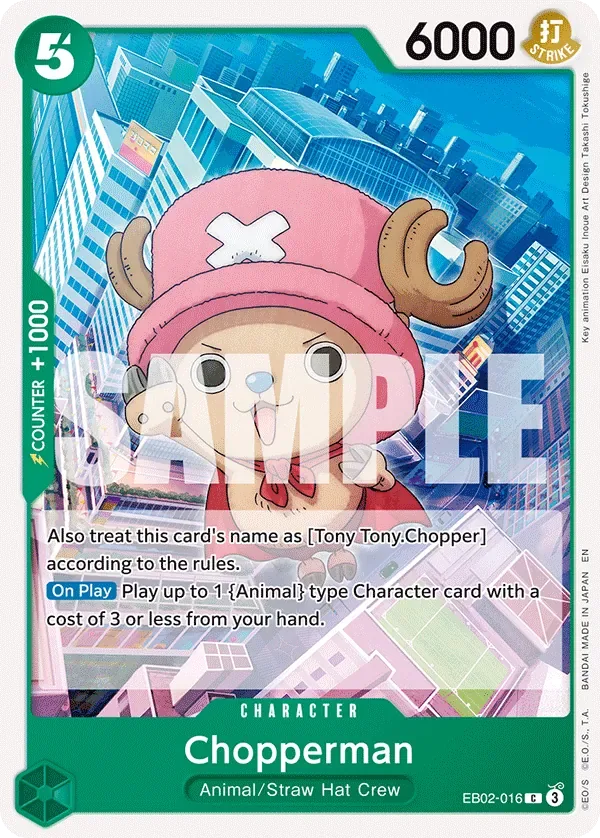 Chopperman #EB02-016 Anime 25th Collection One Piece card