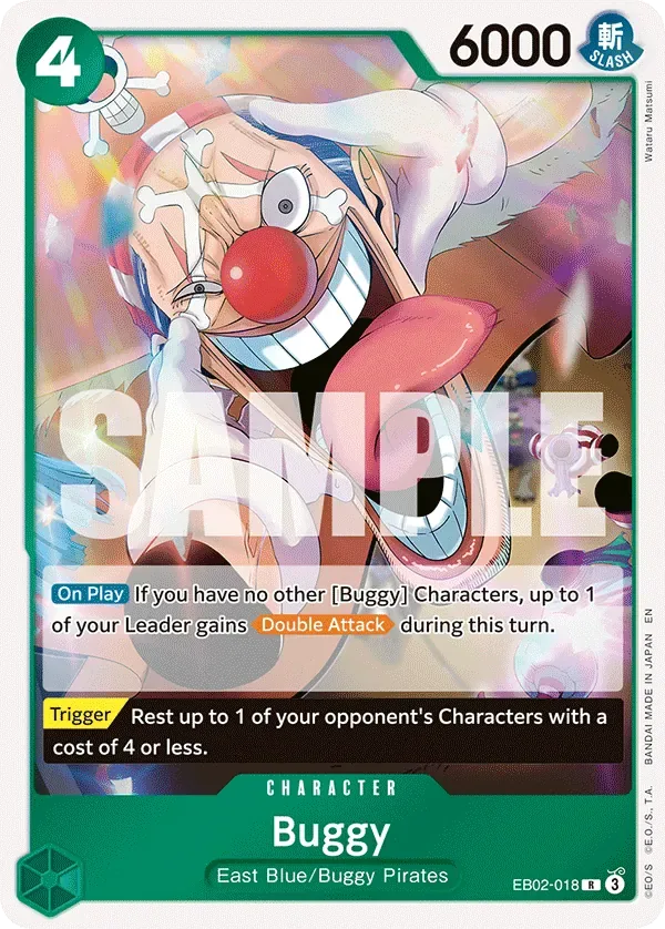 Buggy #EB02-018 Anime 25th Collection One Piece card