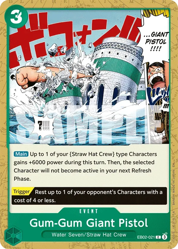 Gum-Gum Giant Pistol #EB02-021 Anime 25th Collection One Piece card