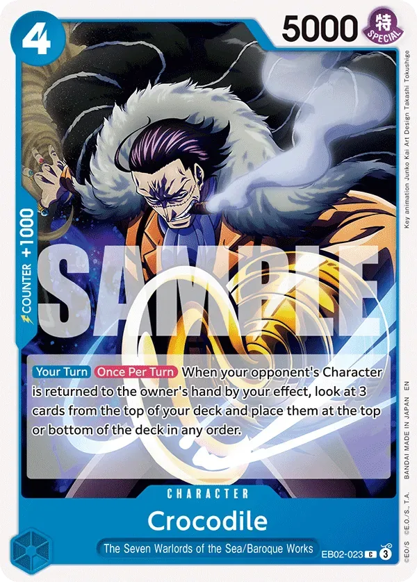 Crocodile #EB02-023 Anime 25th Collection One Piece card