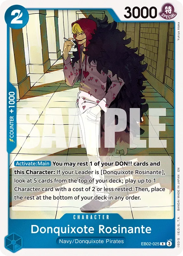 Donquixote Rosinante #EB02-025 Anime 25th Collection One Piece card