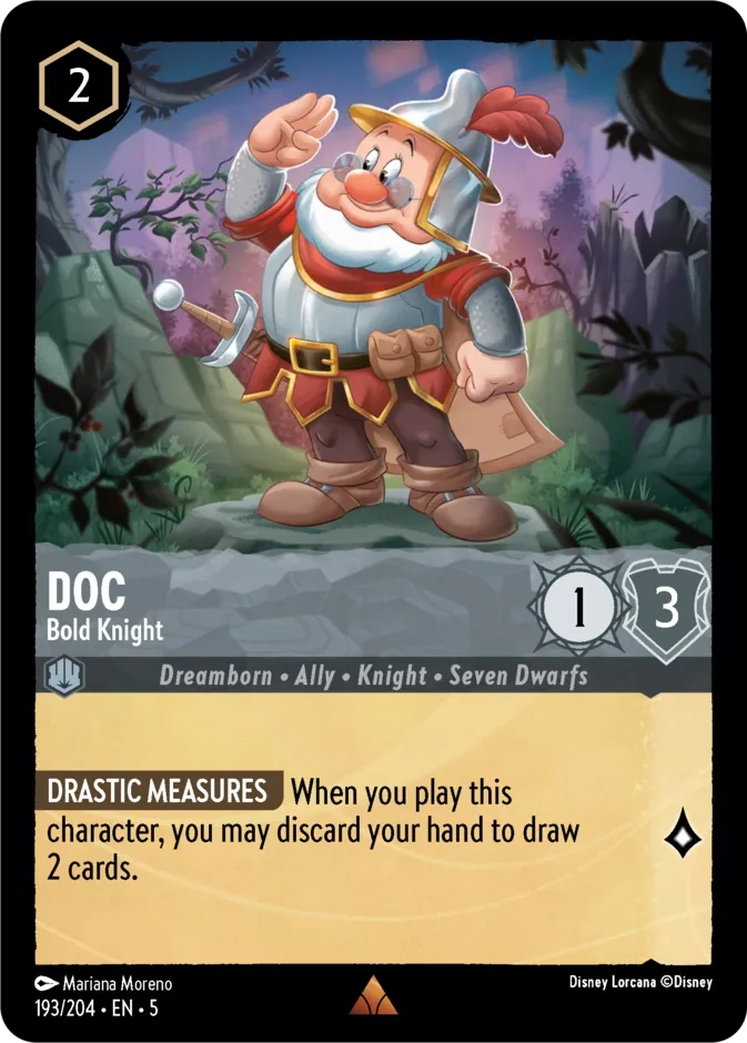 Doc #193 Shimmering Skies Disney Lorcana card