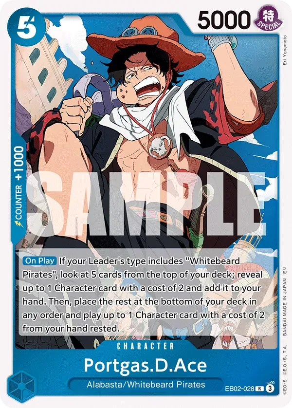 Portgas.D.Ace #EB02-028 Anime 25th Collection One Piece card
