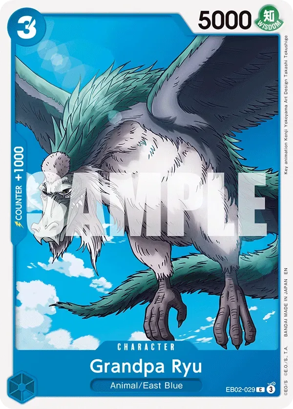 Grandpa Ryu #EB02-029 Anime 25th Collection One Piece card