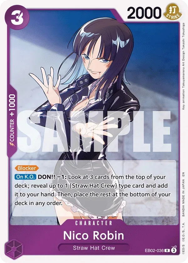 Nico Robin #EB02-036 Anime 25th Collection One Piece card