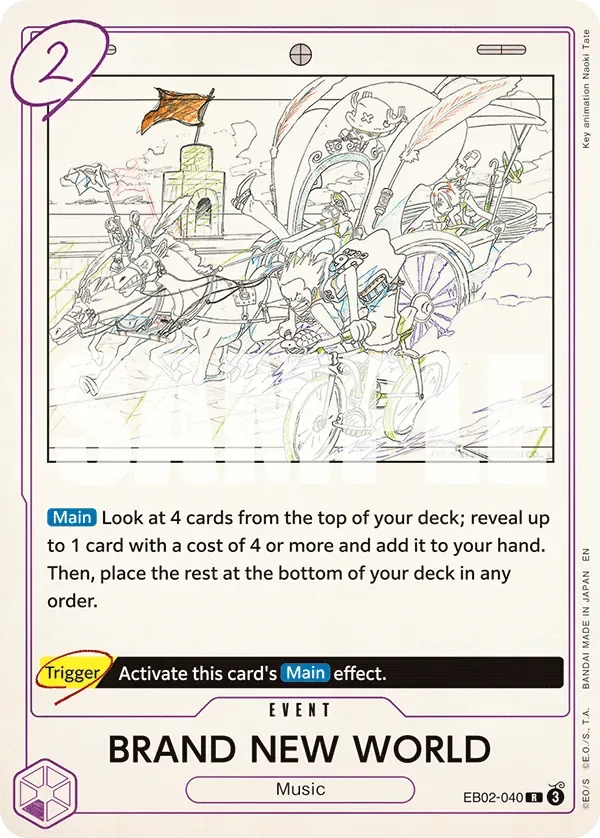 BRAND NEW WORLD #EB02-040 Anime 25th Collection One Piece card