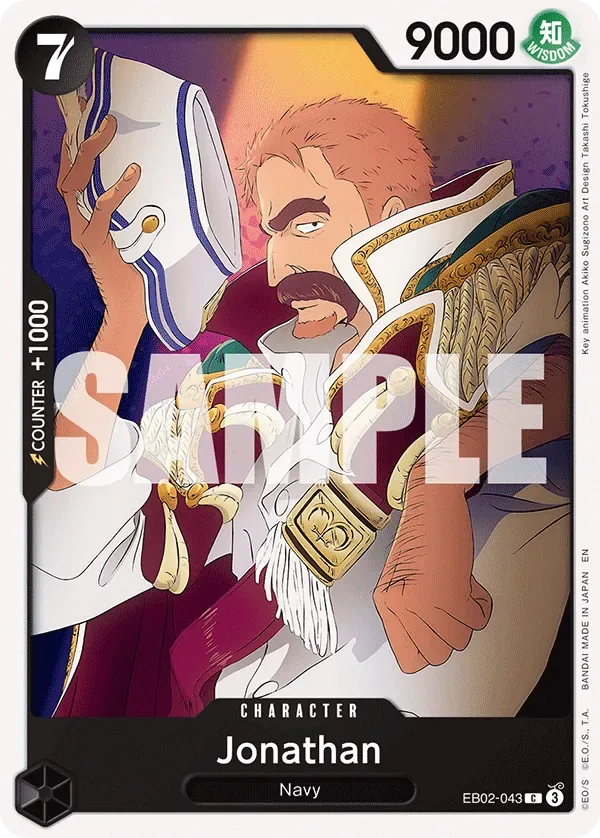 Jonathan #EB02-043 Anime 25th Collection One Piece card