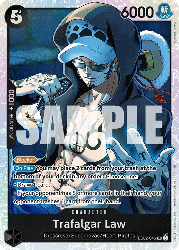 Trafalgar Law #EB02-045 Anime 25th Collection One Piece card