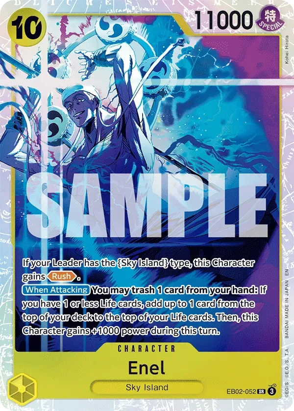 Enel #EB02-052 Anime 25th Collection One Piece card