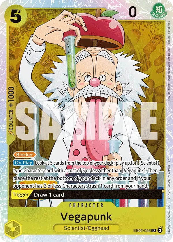 Vegapunk #EB02-056 Anime 25th Collection One Piece card