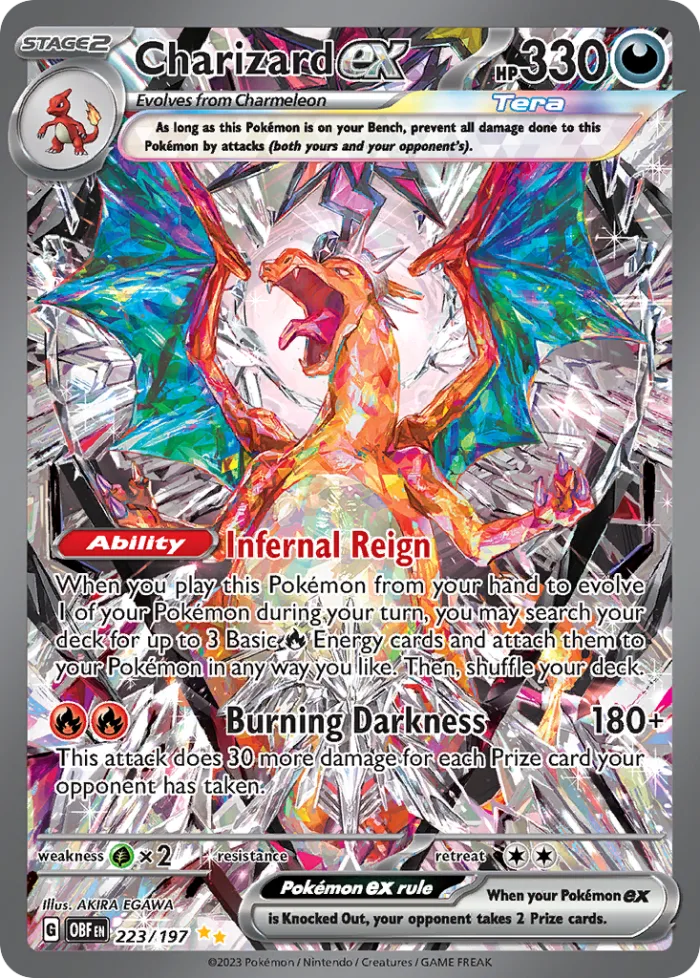 Charizard ex #223 Obsidian Flames Pokemon card