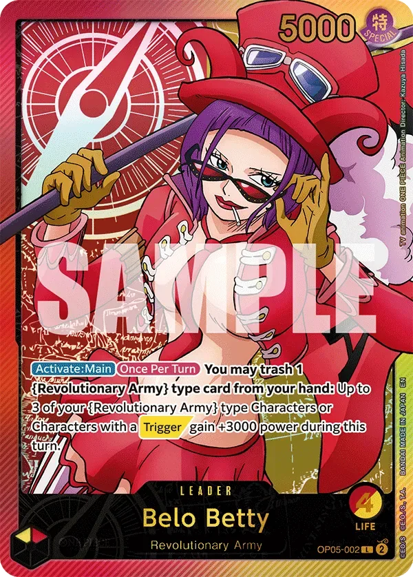 Belo Betty #OP05-002 Anime 25th Collection One Piece card