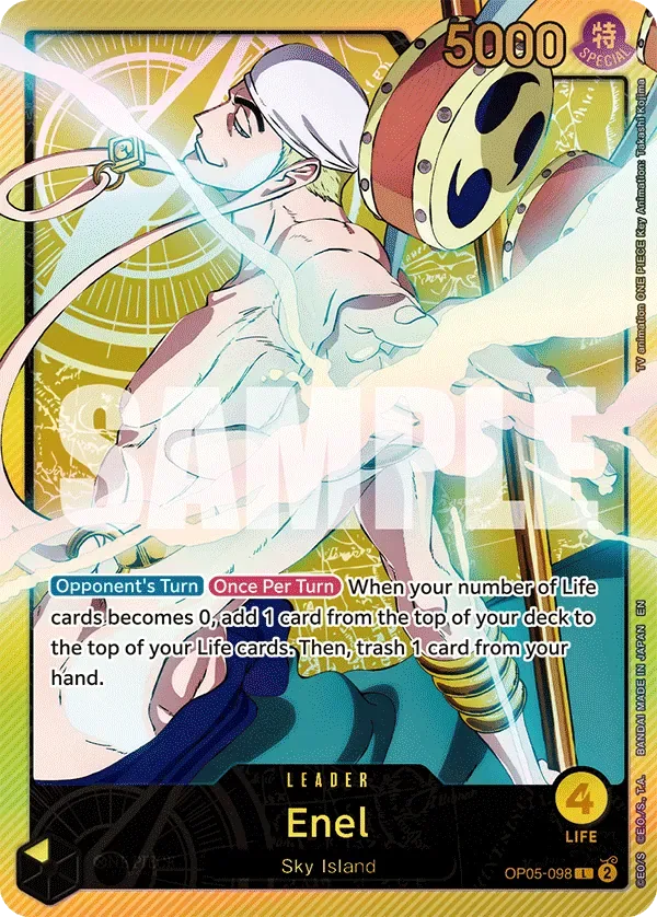 Enel #OP05-098 Anime 25th Collection One Piece card