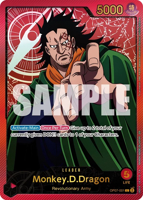Monkey.D.Dragon #OP07-001 Anime 25th Collection One Piece card