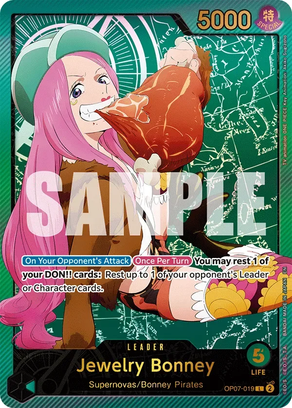 Jewelry Bonney #OP07-019 Anime 25th Collection One Piece card