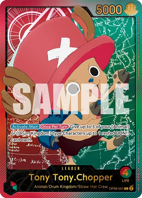 Tony Tony.Chopper #OP08-001 Anime 25th Collection One Piece card