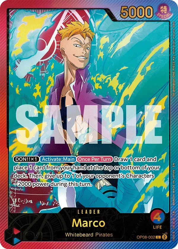 Marco #OP08-002 Anime 25th Collection One Piece card