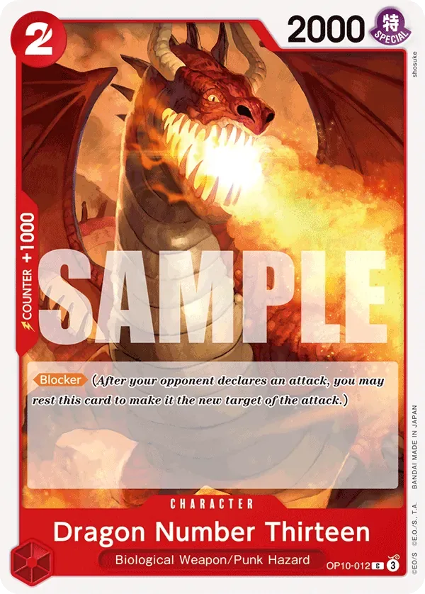 Dragon Number Thirteen #OP10-012 Royal Blood One Piece card
