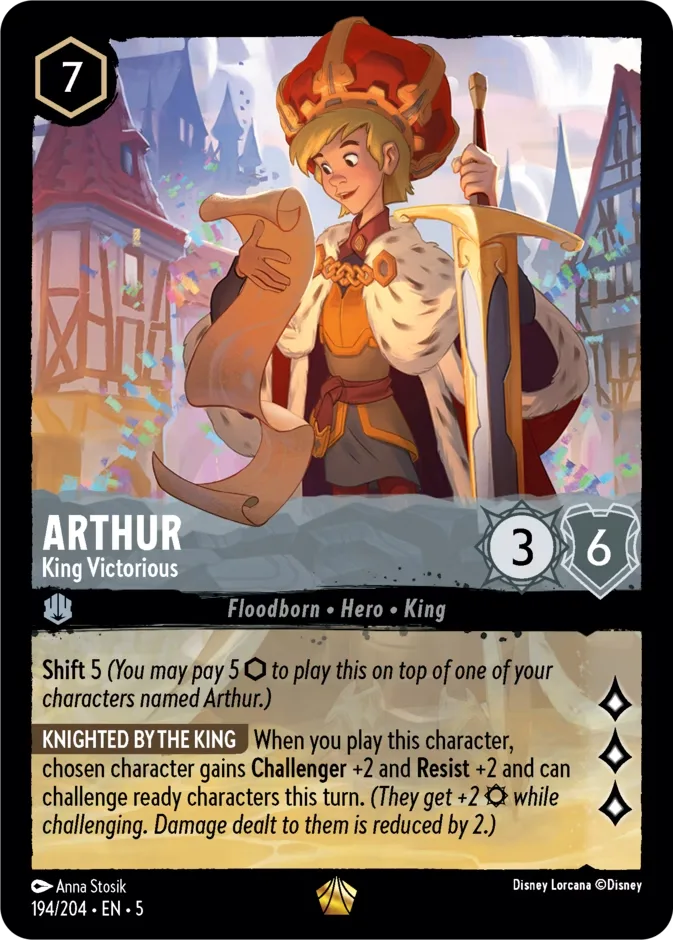 Arthur #194 Shimmering Skies Disney Lorcana card
